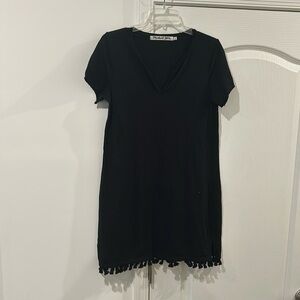 Michael Stars size small black vneck tshirt dress!